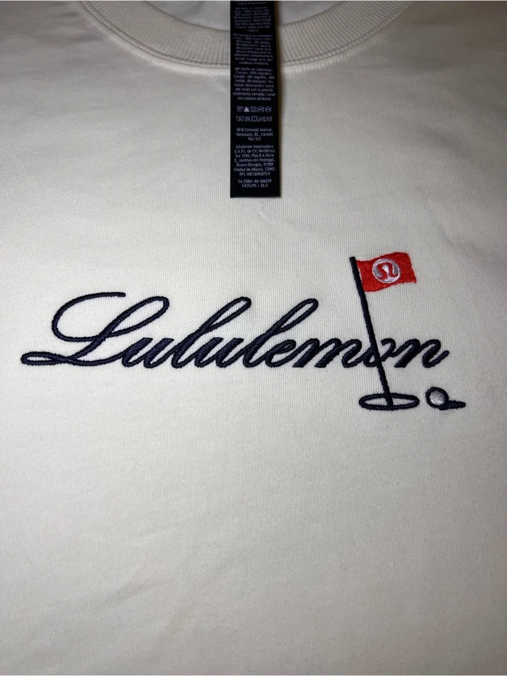 🍋Lululemon heavy weight classic fit cotton t-shirt golf flag